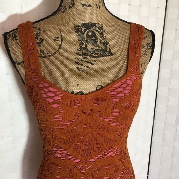 Nwt Free People Lace Medallion Mini Dress Size XS/S - Picture 5 of 9